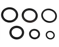 O-Ring Sortiment, Gummi, diverse Größen, 6 St.