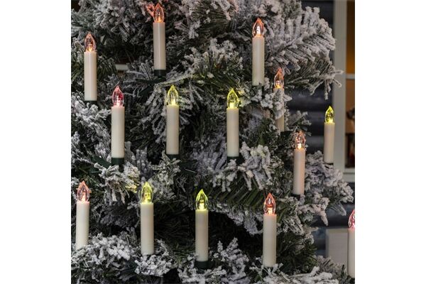  kabellose LED-Weihnachtskerzen 15 Stück