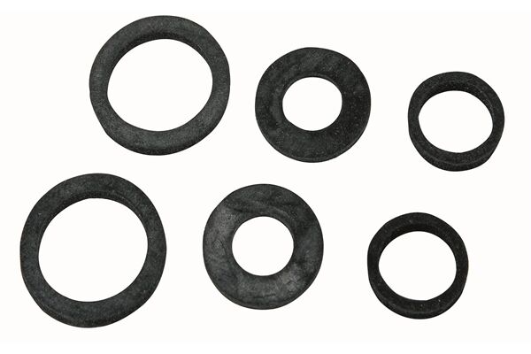  Schlauchverschraubungsdichtung-Set (3 x 2), Gummi