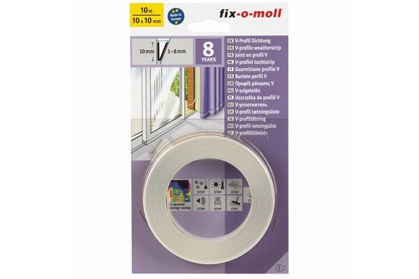  V-Profildichtung 10 m, selbstklebend
