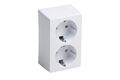  Steckdose 2 F. Ap Weiß Cube