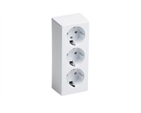 Steckdose 3 F. Ap Weiß Cube