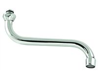 S-Rohrauslauf mit Mischdüse, O-Ring (chrom)