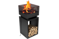  Feuerstelle mit Untergestell und Schürhaken