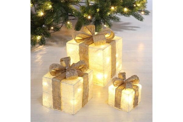  LED Geschenkboxen 3er Set