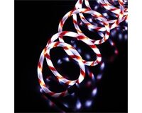 LED Lichterschlauch 6 m (rot/weiß)