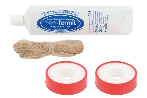  Neo-Fermit Gewinde Dichtset, Hanf/ Dichtband
