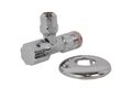  Eckventil, selbstdichtend mit Schubrosette, 3/8"AG