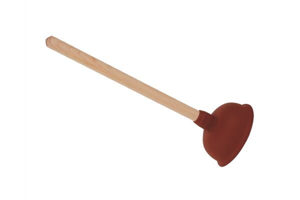  Gummi-Ausgussreiniger mit Holzgriff