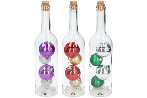  X-Mas Dekoflasche, 5 LED
