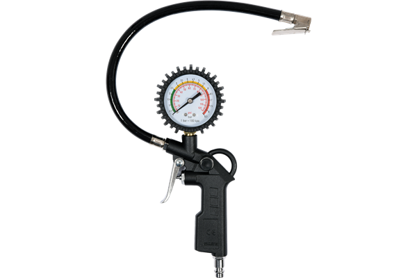  Druckluft Reifenfüller,1/4", 8,5 bar Manometer
