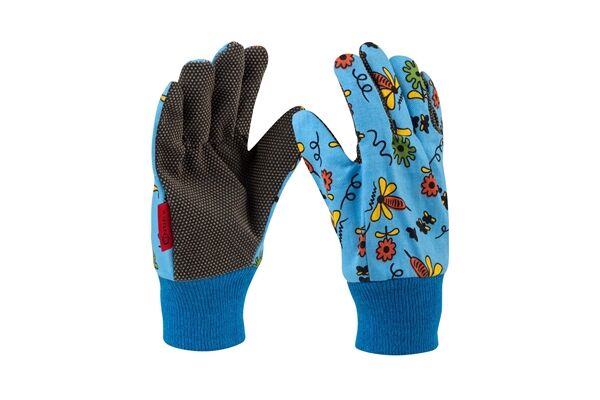  Handschuhe Kinder, Gr. 5, Blümchen