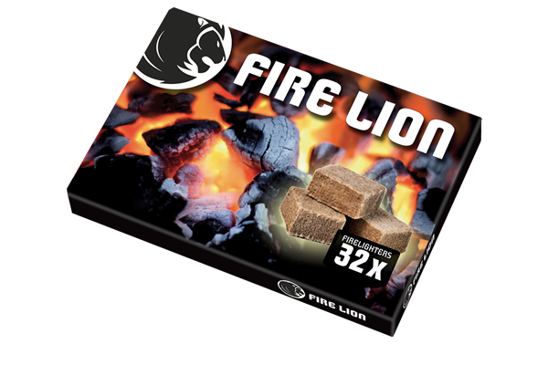 Fire Lion Anzündwürfel, 32 Würfel, geschnitten