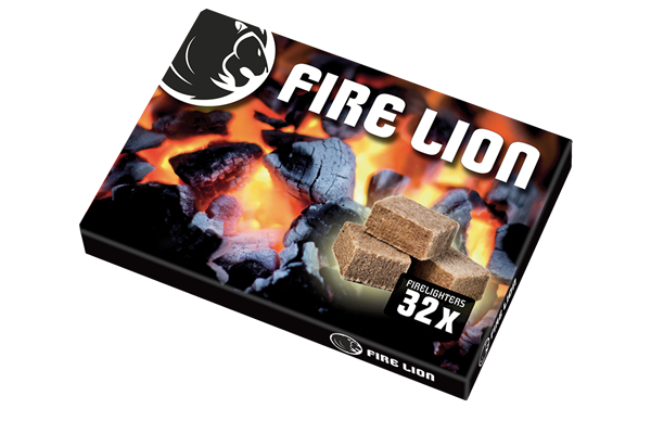  Fire Lion Anzündwürfel, 32 Würfel, geschnitten