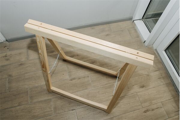  Holzklappbock Kiefer mit Kette Standard 75 cm
