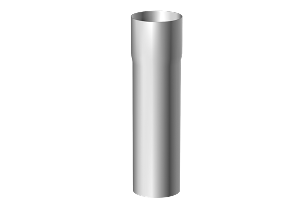  Fallrohr Alu-Natur, 60 x 2000 mm