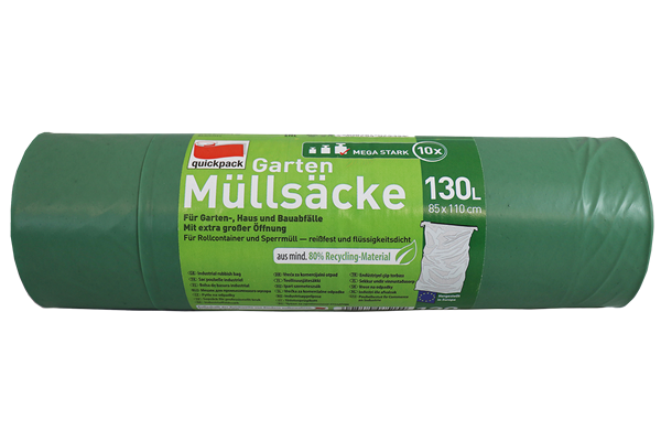  Gartenabfallsäcke, 130 L, 10 Stück pro Rolle