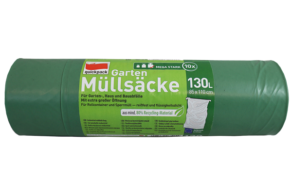  Gartenabfallsäcke, 130 L, 10 Stück pro Rolle