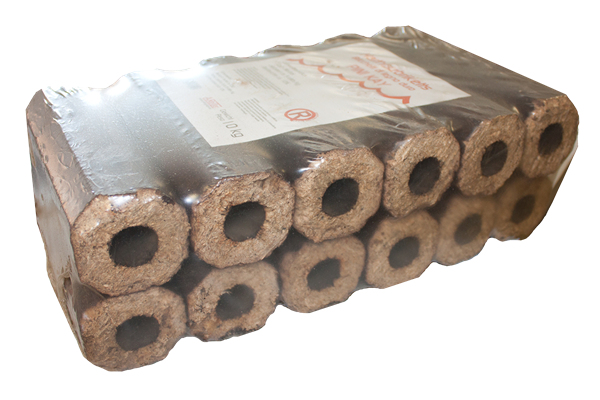  Holzbrikett Pini Kay 10 kg, 8-eckig