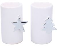 2 tlg. X-Mas-Teelichthalter