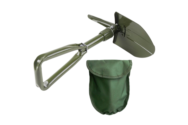 Multifunktionaler Klappspaten mit Gürteltasche