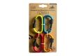  Karabiner mit Sicherheitsverschluß, 4 Stück
