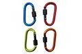  Karabiner mit Sicherheitsverschluß, 4 Stück