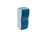 Feuchtraum Steckdose mit Wechselschalter, IP 44