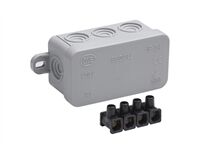 Abzweigkasten Klemmleiste IP54 Aufputz 75x45x40 mm