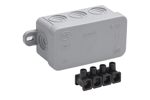  Abzweigkasten Klemmleiste IP54 Aufputz 75x45x40 mm
