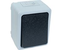 Aus-/ Wechselschalter Base IP44 Aufputz (grau)