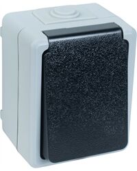 Steckdose Aufputz, IP44, Base