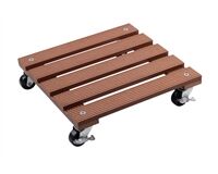 Pflanzenroller WPC, 30 x 30 cm, max. 60 kg (braun)