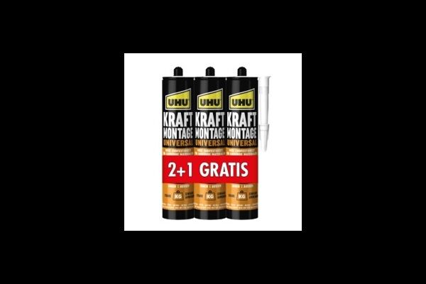 UHU Kraft Montage Universal, 470 g, 2+1 gratis
