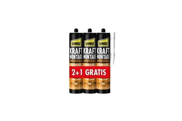 UHU Kraft Montage Universal 470 g, 2+1 gratis