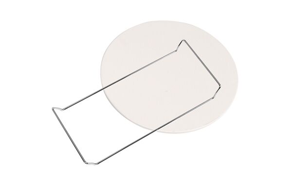 LEX Pizzasteinplatte, Ø 33 cm, mit Metallgestell