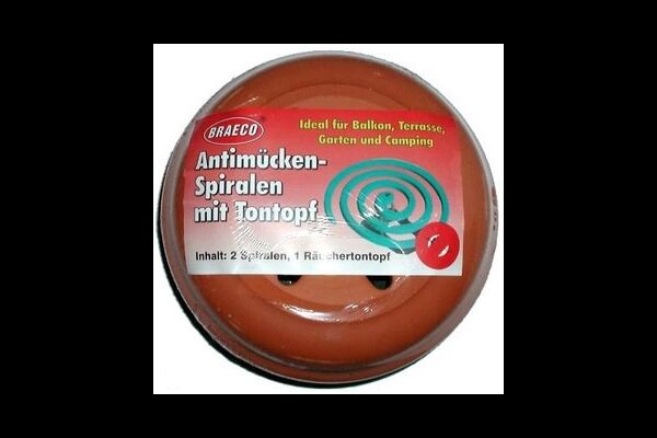 Braeco Anti-Mücken-Spirale im Tontopf