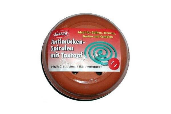 Braeco Anti-Mücken-Spirale im Tontopf