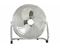 Bodenventilator, verchromt, Ø 46 cm (weiß)