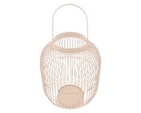 Windlicht mit Henkel, Eisen, 22 x 11 x 28,5 cm