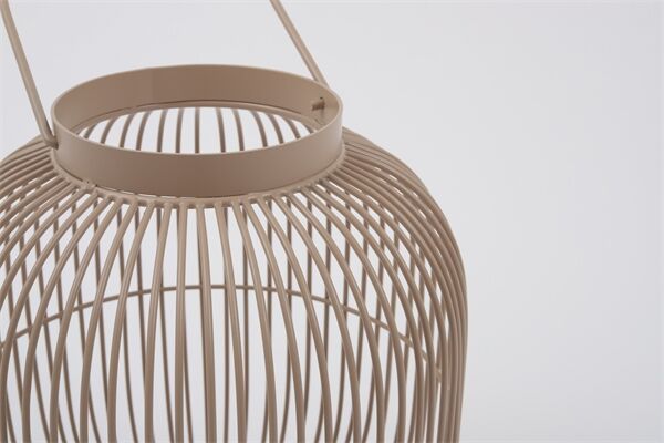  Windlicht mit Henkel, Eisen, 22 x 11 x 28,5 cm