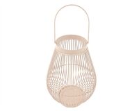 Windlicht m. Henkel, Eisen, 20 x 11,5 x 29 cm