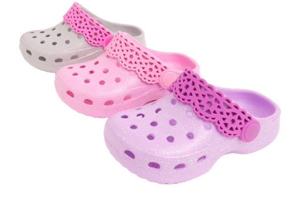  Kinder Clog, Glitzer, Gr. 23 - 28