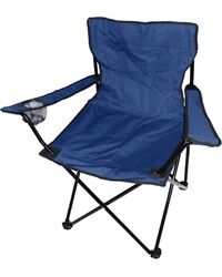 Anglersessel mit Getränkehalter (blau)