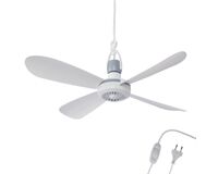 Mobiler Deckenventilator Ø 40 cm, mit Aufhänger (weiß)