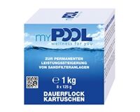 Dauerflockkartuschen, 8x 125 gr, 1 kg