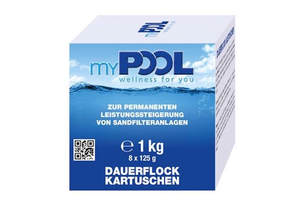  Dauerflockkartuschen, 8x 125 gr, 1 kg