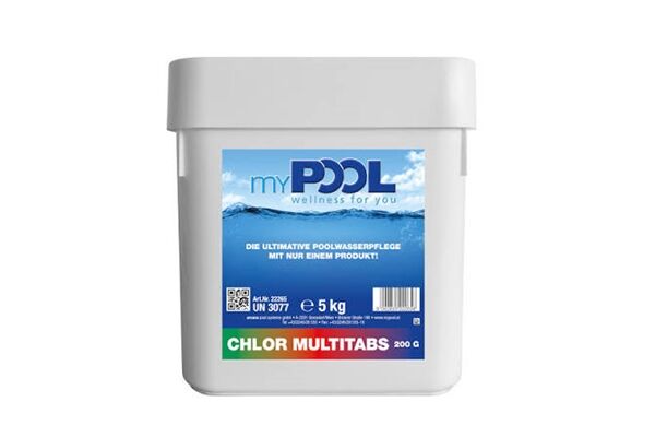  Chlor Tabs Multi Tabl, 200 g, 5 kg Dose