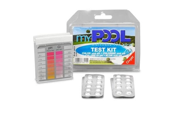  Chlor/pH Testgerät, inkl. 2x 20 Tabletten