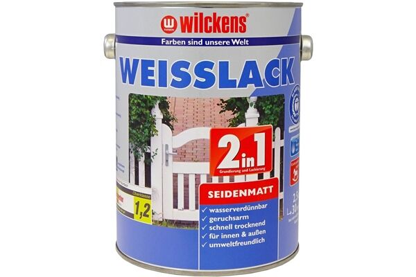 Wilckens Weisslack 2in1 seidenmatt, 2,5 L
